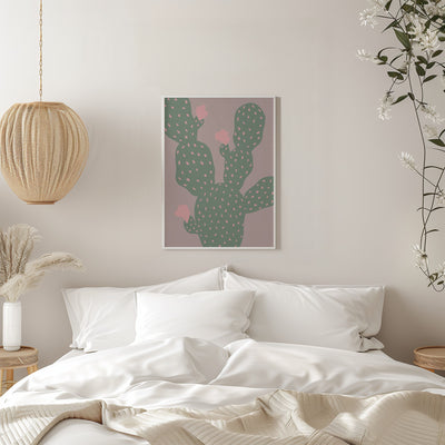 Green Cactus - Stretched Canvas, Poster or Fine Art Print I Heart Wall Art