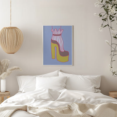 Yellow Heel 01 - Stretched Canvas, Poster or Fine Art Print I Heart Wall Art