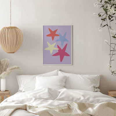 Four Stars 01 - Stretched Canvas, Poster or Fine Art Print I Heart Wall Art