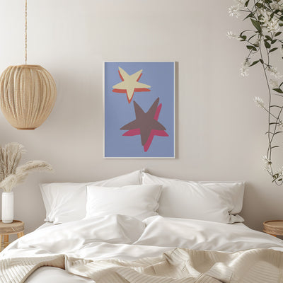 Blue Star - Stretched Canvas, Poster or Fine Art Print I Heart Wall Art