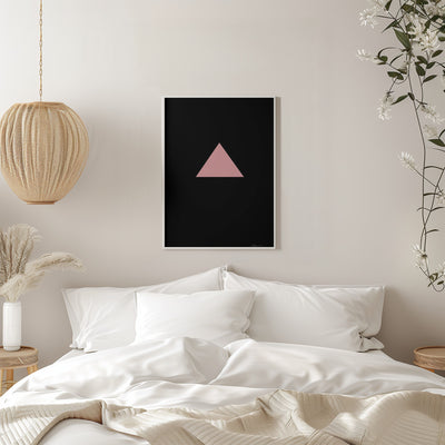 Pink Triangle - Stretched Canvas, Poster or Fine Art Print I Heart Wall Art