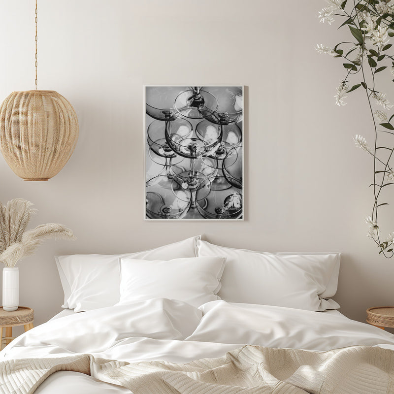 Champagne tower_8 - Stretched Canvas, Poster or Fine Art Print I Heart Wall Art