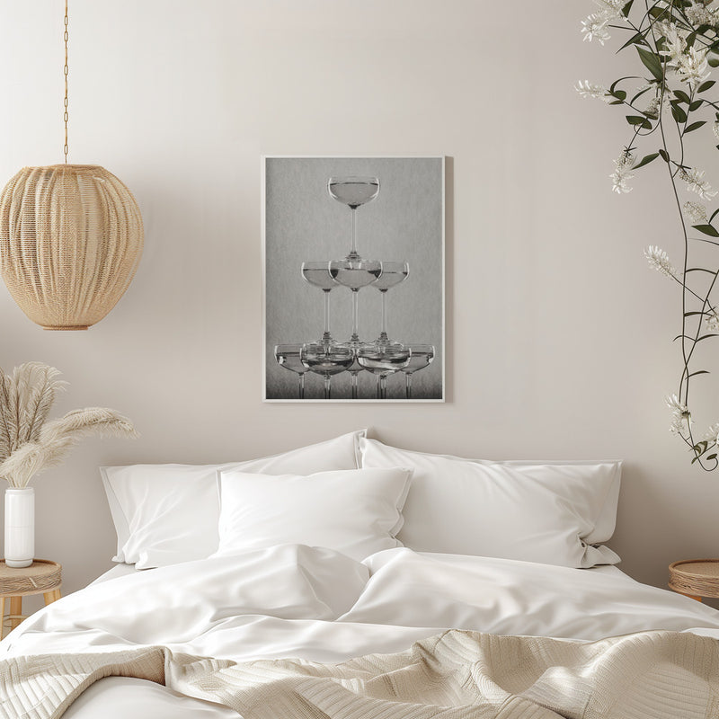 Champagne tower_9 - Stretched Canvas, Poster or Fine Art Print I Heart Wall Art