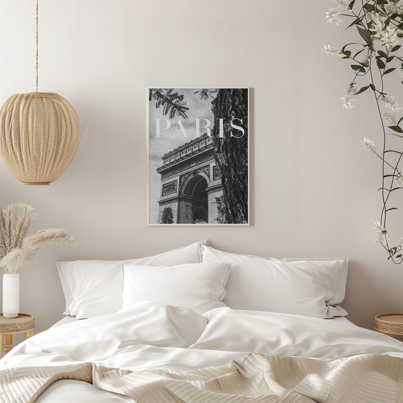 Paris Text 7 - Stretched Canvas, Poster or Fine Art Print I Heart Wall Art