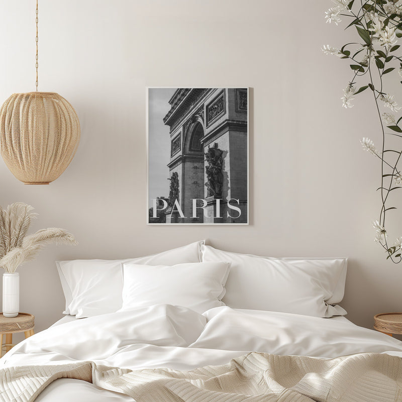 Paris Text 6 - Stretched Canvas, Poster or Fine Art Print I Heart Wall Art