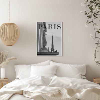 Paris Text 5 - Stretched Canvas, Poster or Fine Art Print I Heart Wall Art