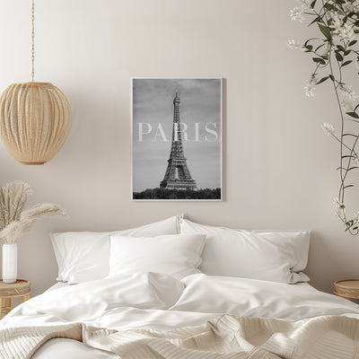 Paris Text 2 - Stretched Canvas, Poster or Fine Art Print I Heart Wall Art