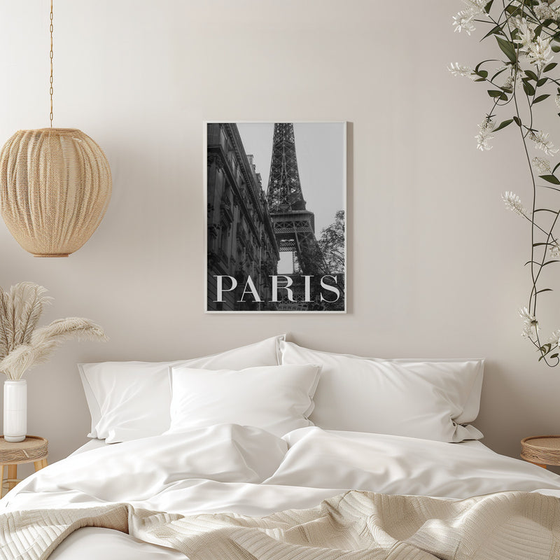 Paris Text 1 - Stretched Canvas, Poster or Fine Art Print I Heart Wall Art