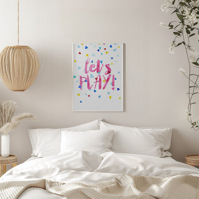 Let`s Play! - Stretched Canvas, Poster or Fine Art Print I Heart Wall Art