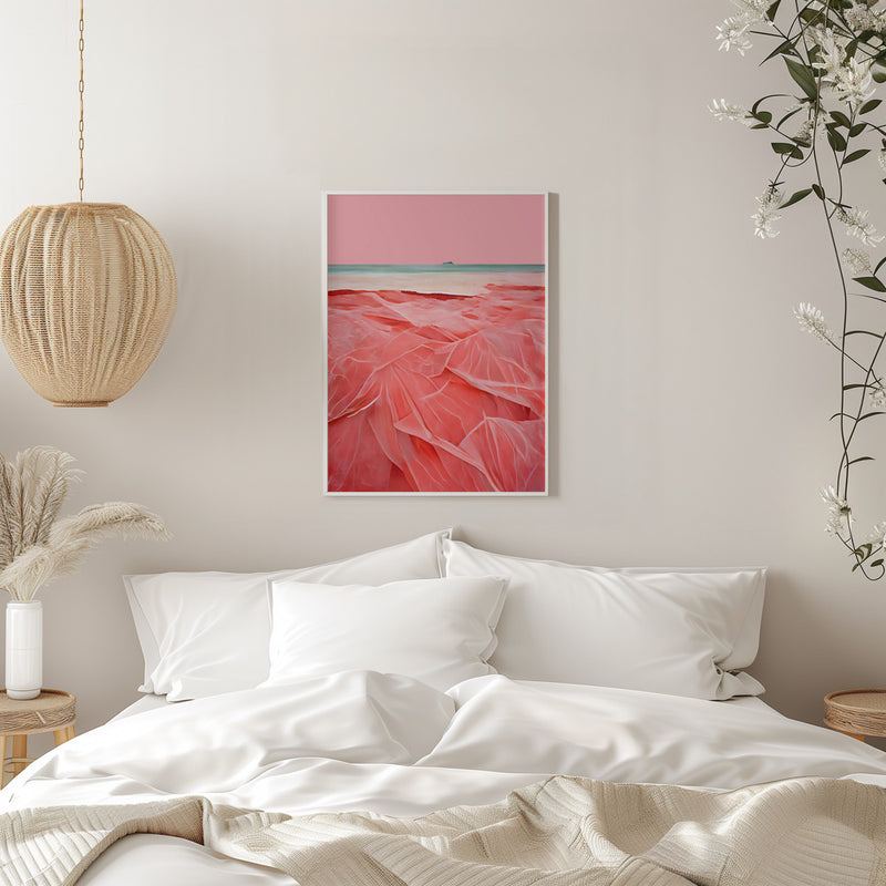 Coral Beach - Stretched Canvas, Poster or Fine Art Print I Heart Wall Art