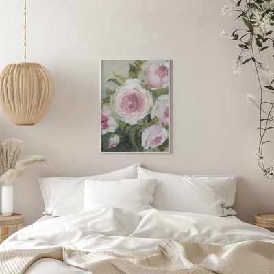 Freyia painterly florals - Stretched Canvas, Poster or Fine Art Print I Heart Wall Art