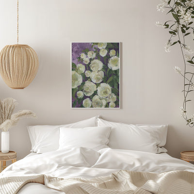 Noray painterly roses - Stretched Canvas, Poster or Fine Art Print I Heart Wall Art