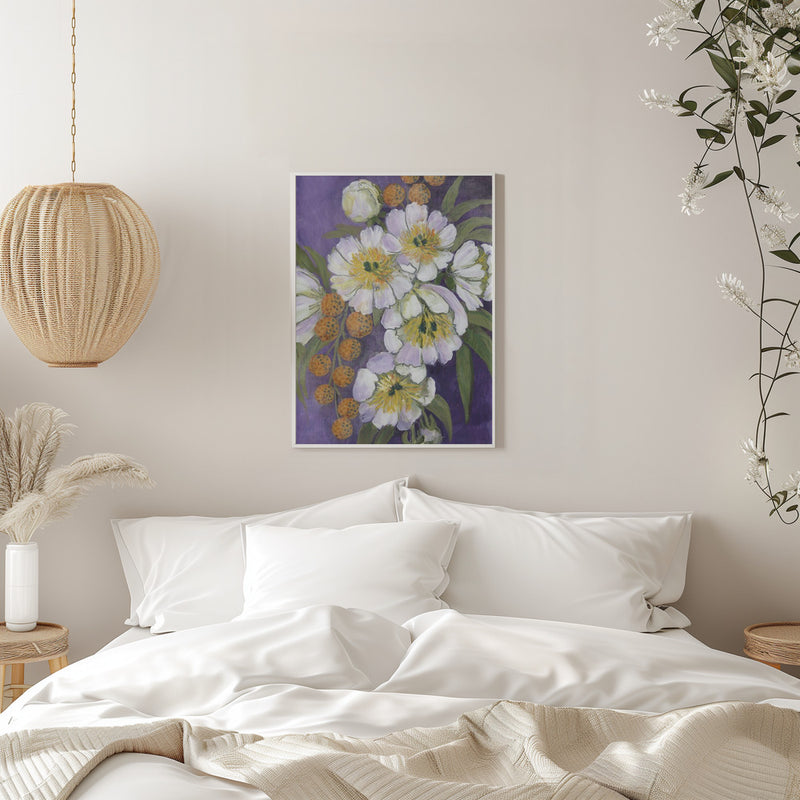 Choi painterly bouquet - Stretched Canvas, Poster or Fine Art Print I Heart Wall Art