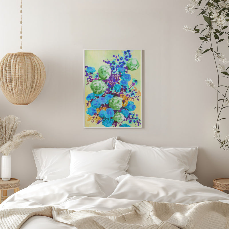 Green Hydrangea - Stretched Canvas, Poster or Fine Art Print I Heart Wall Art