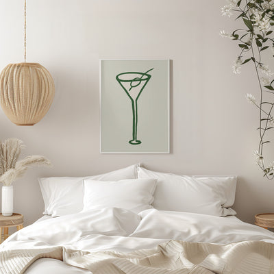 Cocktail Green - Stretched Canvas, Poster or Fine Art Print I Heart Wall Art