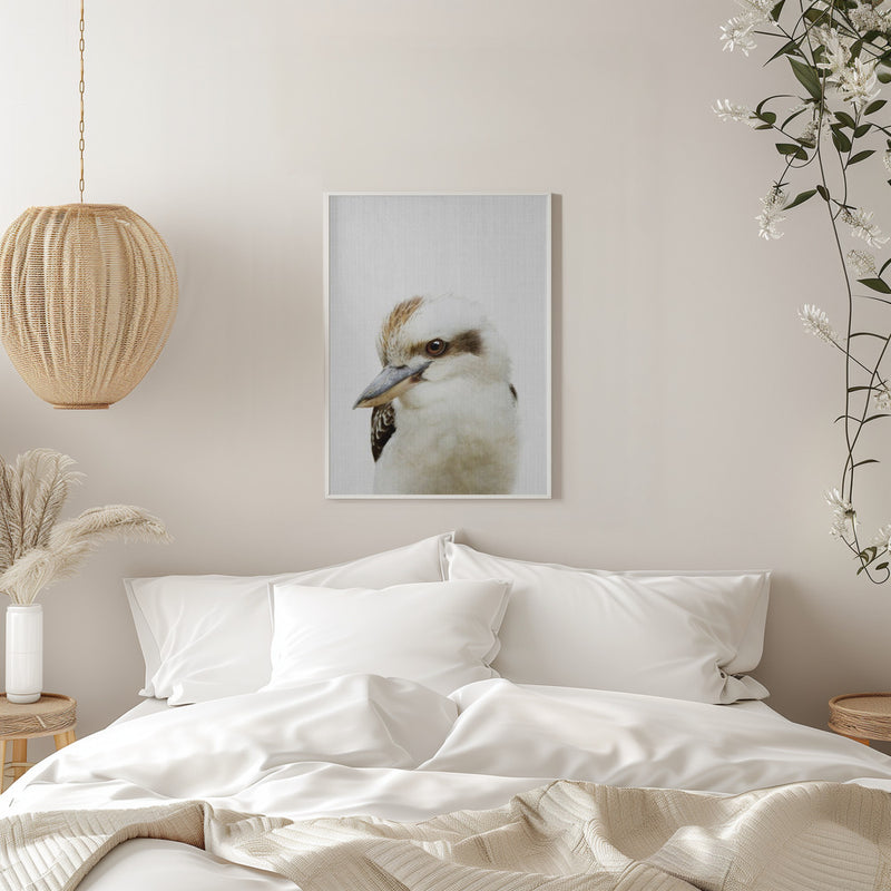 Peekaboo Kookaburra - Stretched Canvas, Poster or Fine Art Print I Heart Wall Art