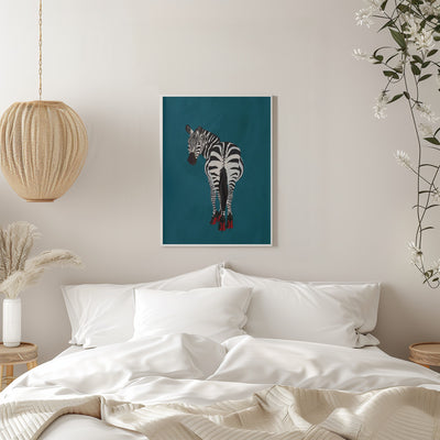 Zebra heels - Stretched Canvas, Poster or Fine Art Print I Heart Wall Art