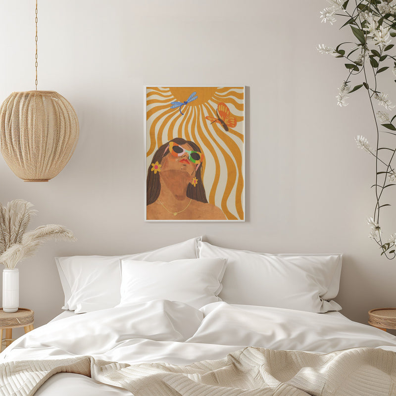 Sunny - Stretched Canvas, Poster or Fine Art Print I Heart Wall Art