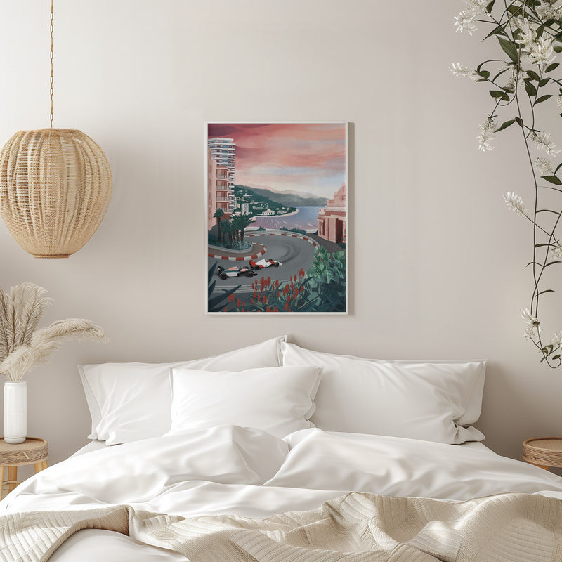 Monaco Circuit - Stretched Canvas, Poster or Fine Art Print I Heart Wall Art