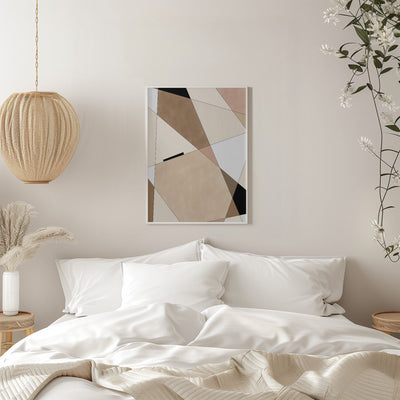 Geometric Beige art - Stretched Canvas, Poster or Fine Art Print I Heart Wall Art