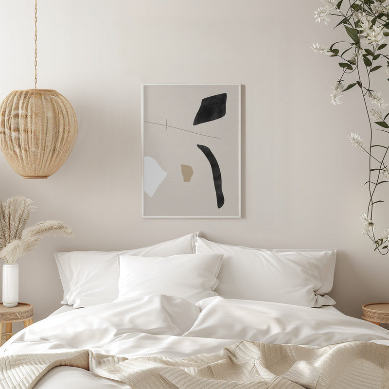 Graphic Shapes and Lines Poster - Stretched Canvas, Poster or Fine Art Print I Heart Wall Art
