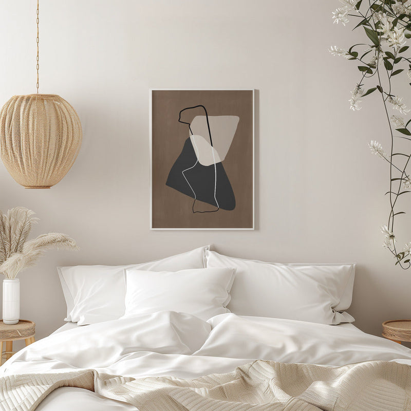 Abstract Silhouette - Stretched Canvas, Poster or Fine Art Print I Heart Wall Art