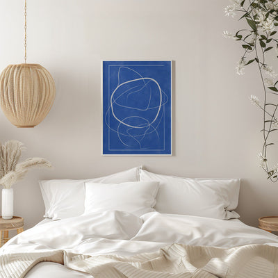 Whirling Azure Paths - Stretched Canvas, Poster or Fine Art Print I Heart Wall Art