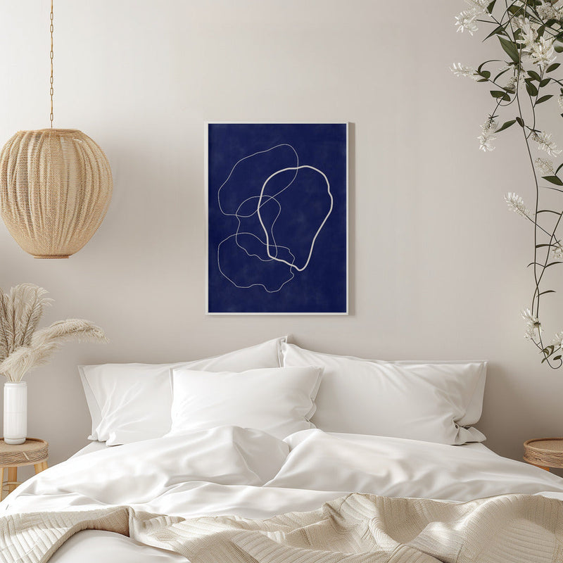 Minimalist Design with Organic Shapes - Stretched Canvas, Poster or Fine Art Print I Heart Wall Art
