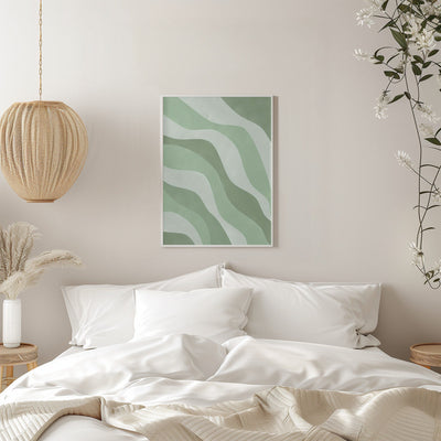 Verdant Waves - Stretched Canvas, Poster or Fine Art Print I Heart Wall Art