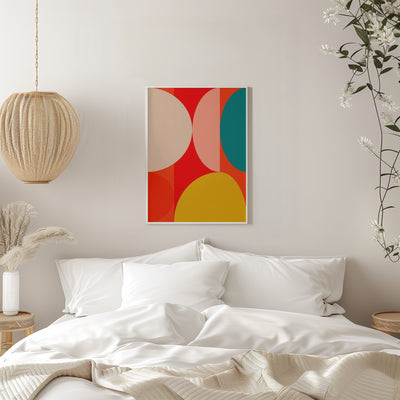 Mid Century Pastel 13 - Stretched Canvas, Poster or Fine Art Print I Heart Wall Art