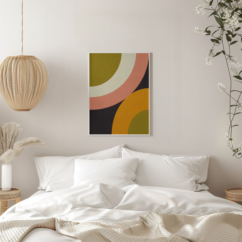 Geo Shapes Fall 21 Rounded - Stretched Canvas, Poster or Fine Art Print I Heart Wall Art