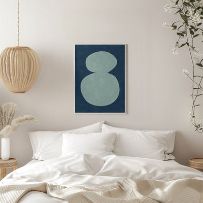 Mint Silhouette - Stretched Canvas, Poster or Fine Art Print I Heart Wall Art