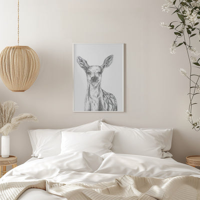 Deer - Stretched Canvas, Poster or Fine Art Print I Heart Wall Art