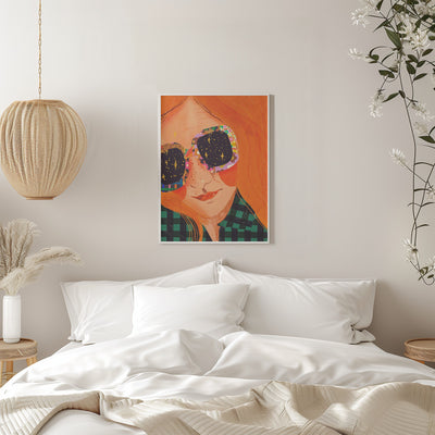 Ginger hair girl - Stretched Canvas, Poster or Fine Art Print I Heart Wall Art