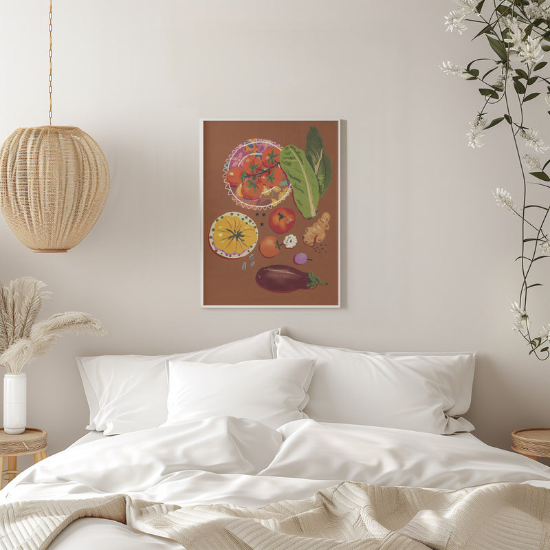 Veggies - Stretched Canvas, Poster or Fine Art Print I Heart Wall Art