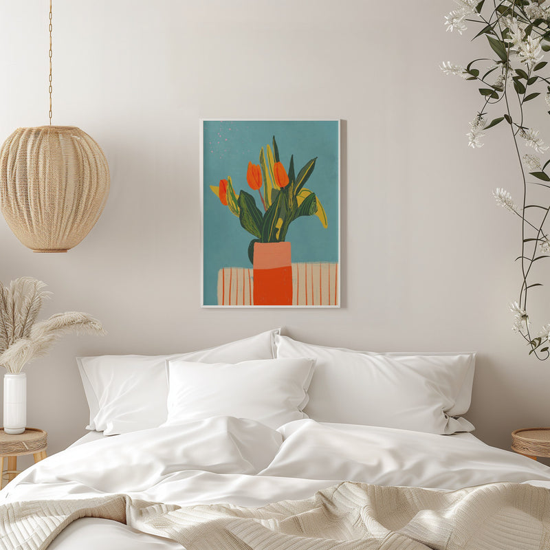 Tulips - Stretched Canvas, Poster or Fine Art Print I Heart Wall Art