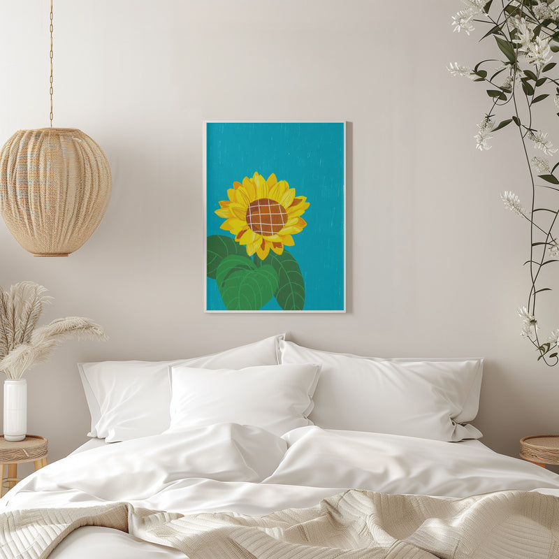 Sunflower - Stretched Canvas, Poster or Fine Art Print I Heart Wall Art