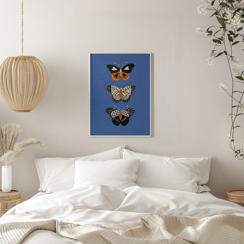 Butterflies II - Stretched Canvas, Poster or Fine Art Print I Heart Wall Art