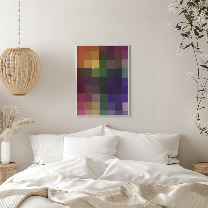 Rainbow moisaic - Stretched Canvas, Poster or Fine Art Print I Heart Wall Art