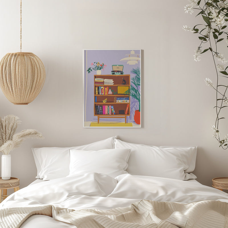 My library - Stretched Canvas, Poster or Fine Art Print I Heart Wall Art