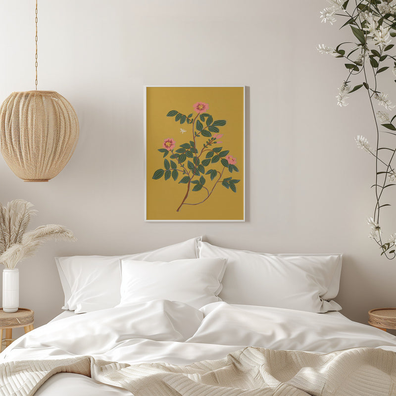 Wild rose II - Stretched Canvas, Poster or Fine Art Print I Heart Wall Art