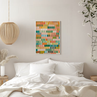 Pastel mosaic - Stretched Canvas, Poster or Fine Art Print I Heart Wall Art