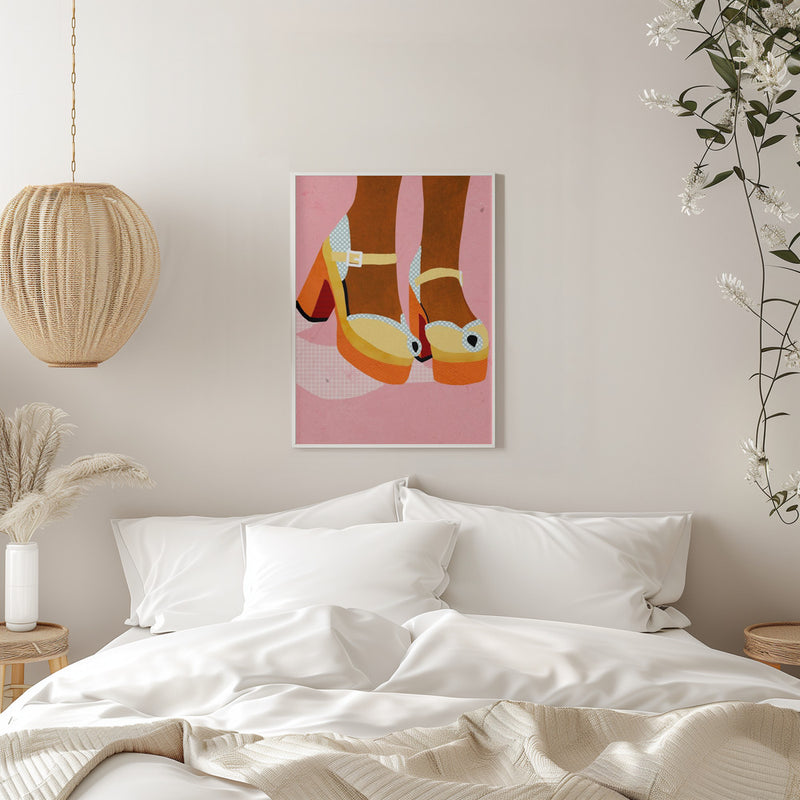 Funky shoes - Stretched Canvas, Poster or Fine Art Print I Heart Wall Art