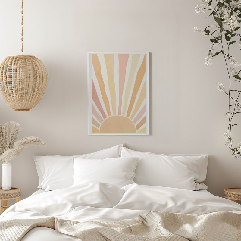 Boho sunrise - Stretched Canvas, Poster or Fine Art Print I Heart Wall Art