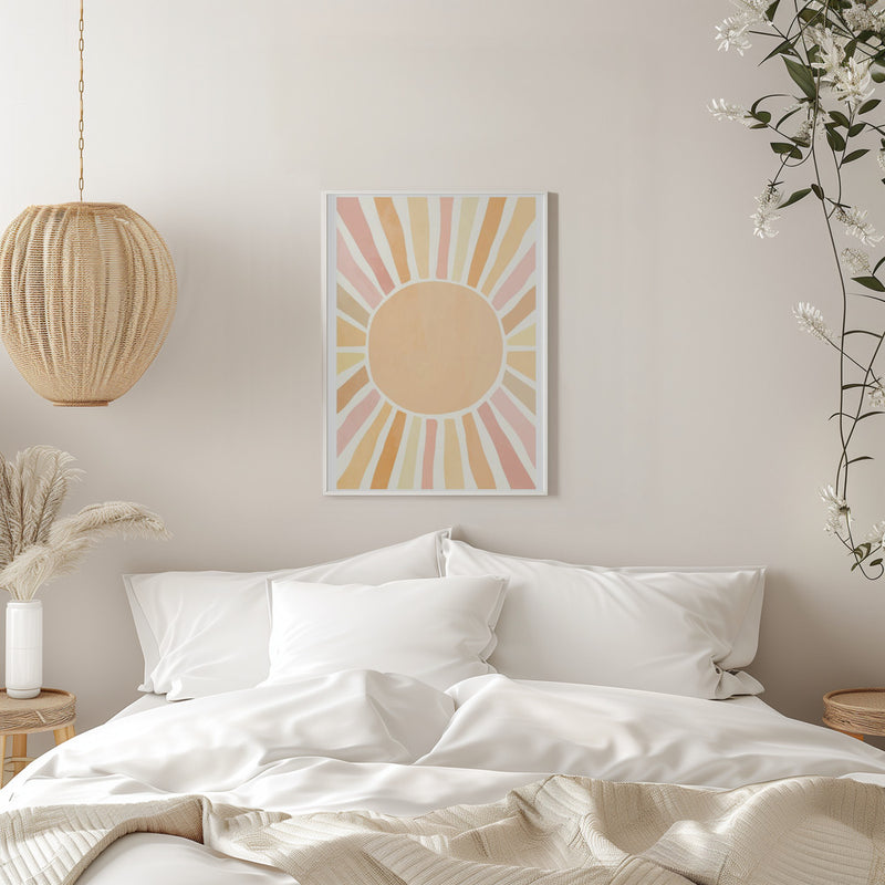 Boho sun - Stretched Canvas, Poster or Fine Art Print I Heart Wall Art