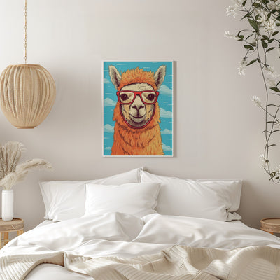 Lama 1 - Stretched Canvas, Poster or Fine Art Print I Heart Wall Art