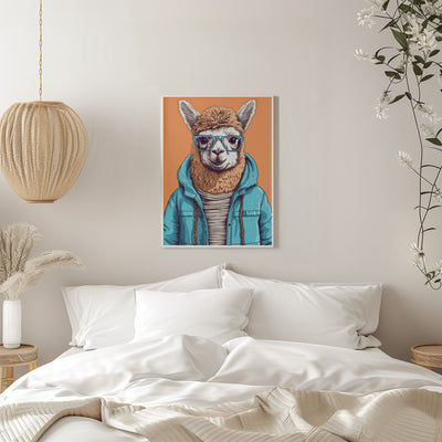 Lama 2 - Stretched Canvas, Poster or Fine Art Print I Heart Wall Art