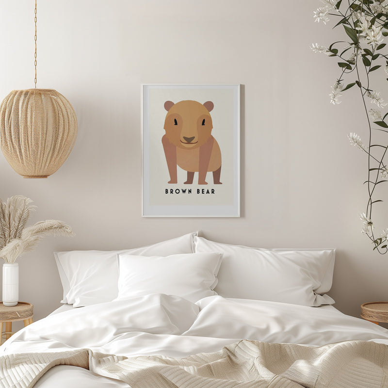 Bear - Stretched Canvas, Poster or Fine Art Print I Heart Wall Art