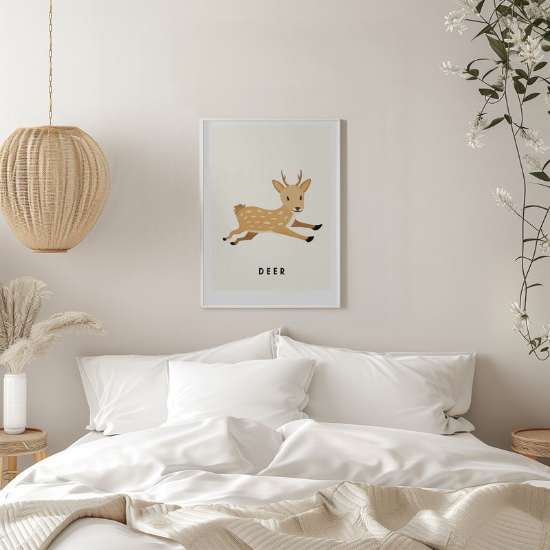 Deer - Stretched Canvas, Poster or Fine Art Print I Heart Wall Art