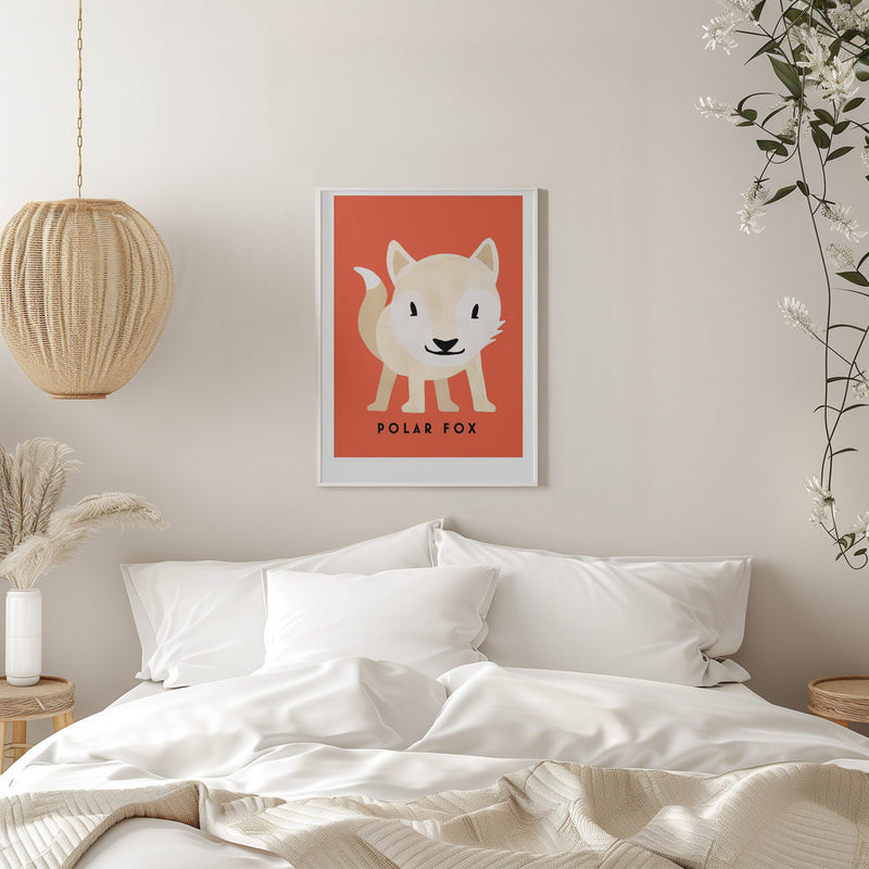 Polar Fox - Stretched Canvas, Poster or Fine Art Print I Heart Wall Art